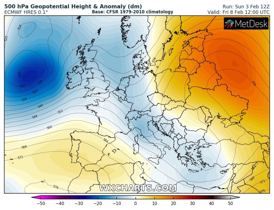 previsioni meteo europa caldo 8 febbraio