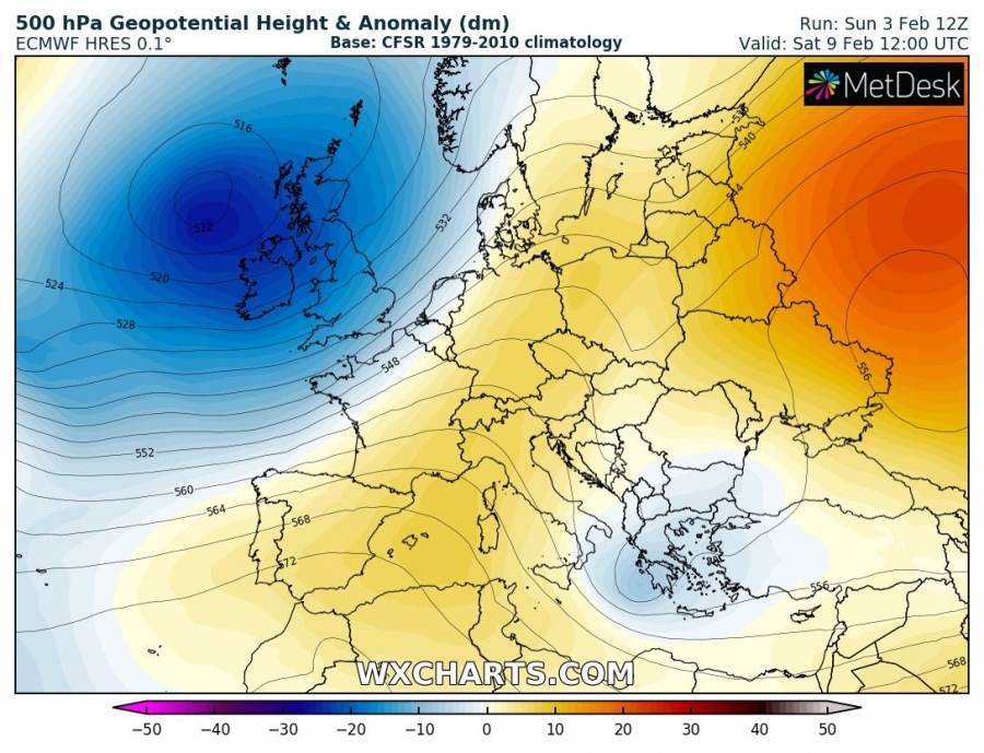 previsioni meteo europa caldo 9 febbraio