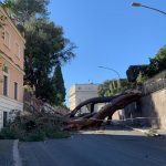 Forte vento, disastro a Roma: enorme pino abbattuto al Gianicolo vicino il Fontanone, città nel caos. Tre morti [FOTO e VIDEO]