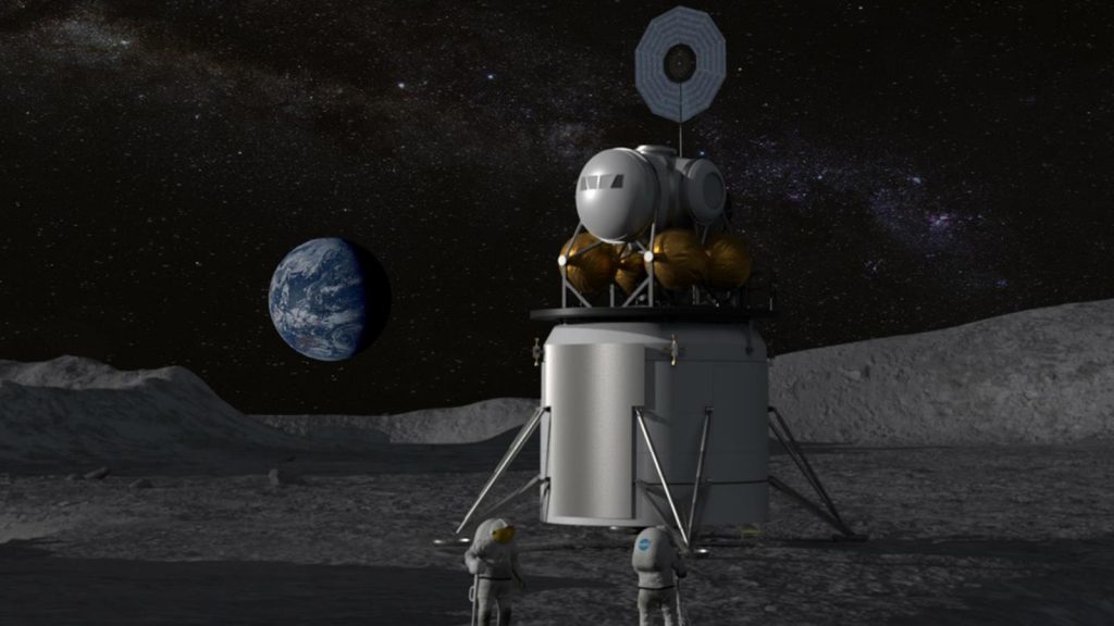uomo sulla luna nasa