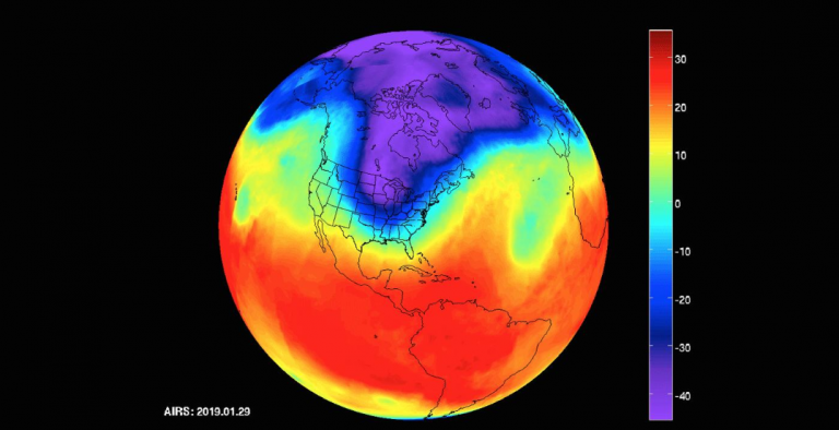 vortice polare riscaldamento globale