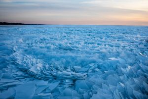 ghiaccio lago michigan