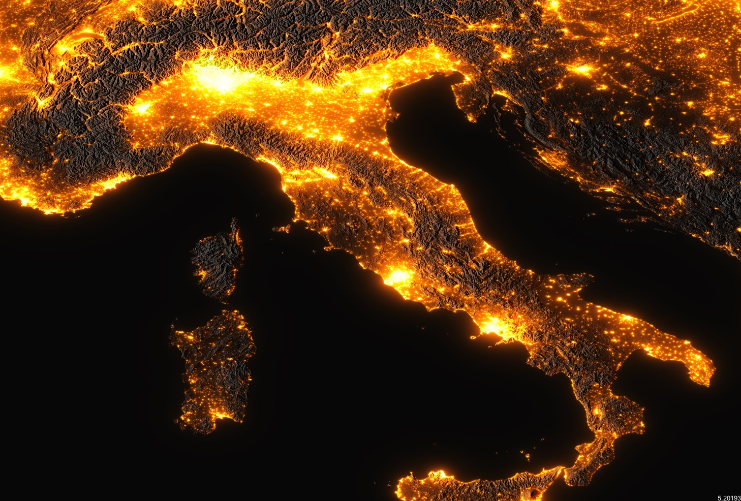 ITALIA AL BUIO inquinamento luminoso