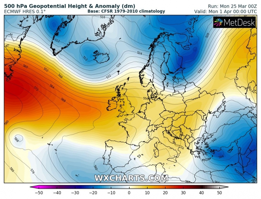 previsioni meteo europa 1 aprile