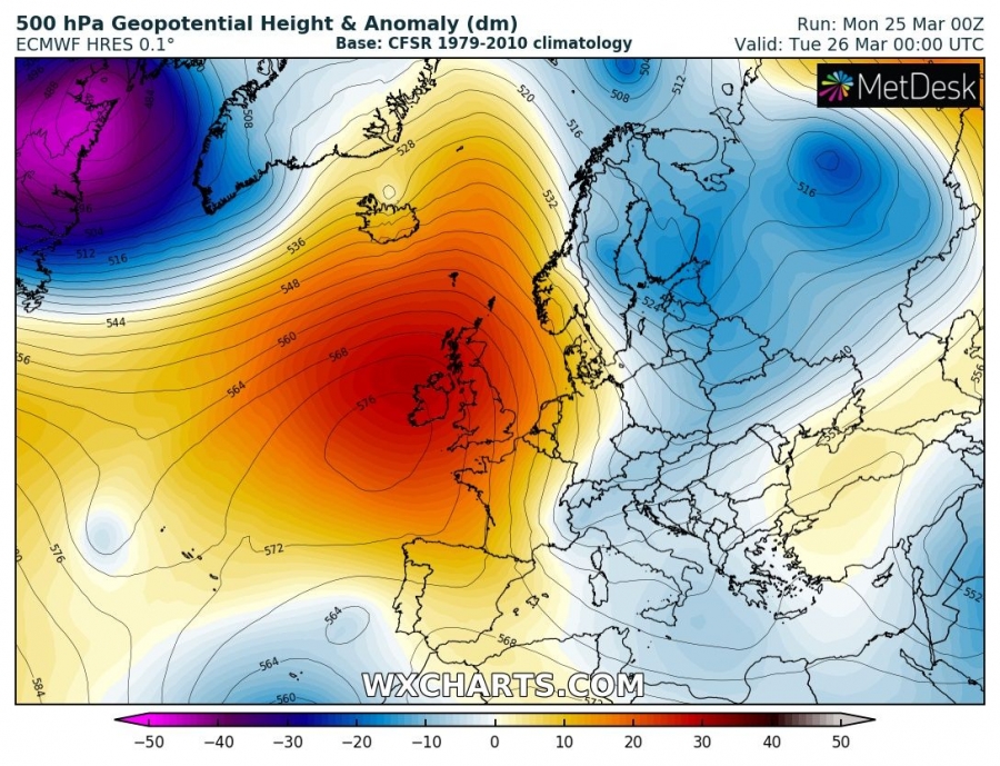 previsioni meteo europa 26 marzo