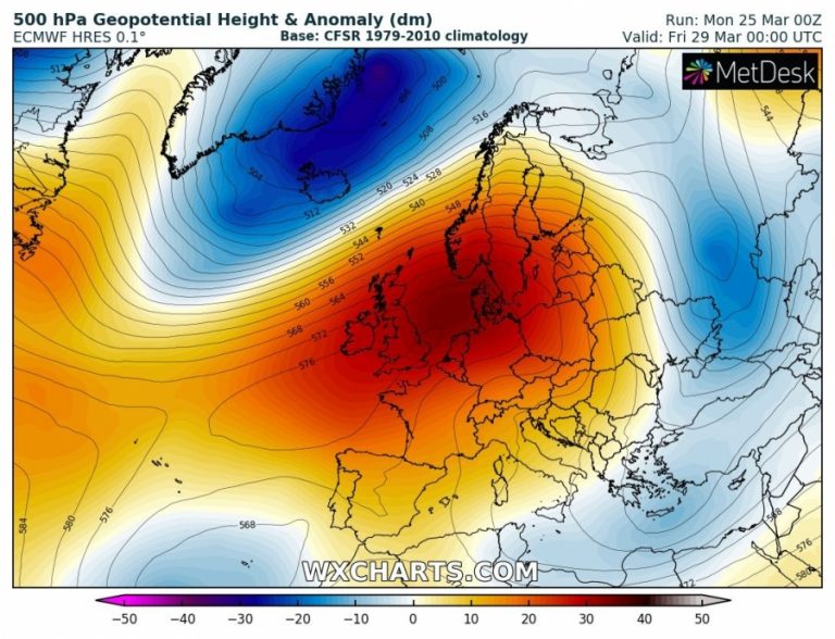 previsioni meteo europa 29 marzo