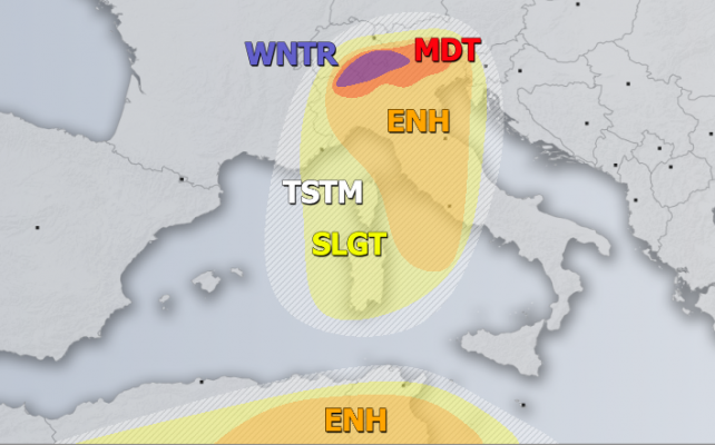 allerta meteo italia 4 aprile