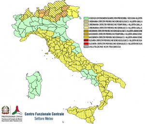 allerta meteo protezione civile giovedì 4 aprile