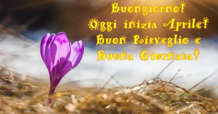 buongiorno buon primo giorno aprile
