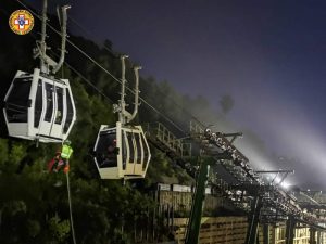 evacuazione funivia Taormina