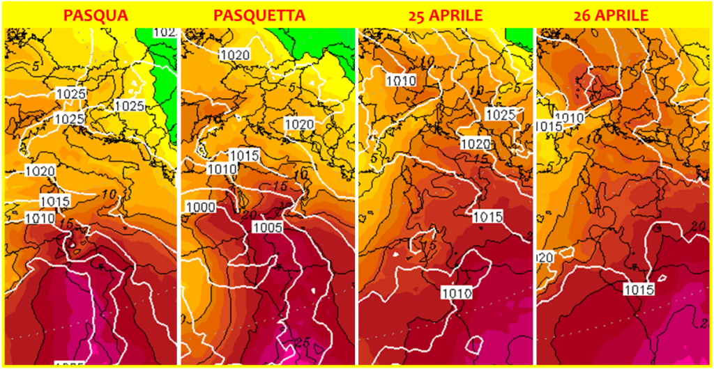 meteo pasqua pasquetta 25 aprile 2019