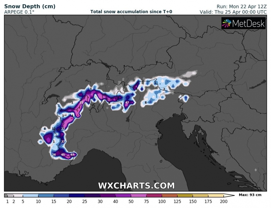 neve italia 25 aprile