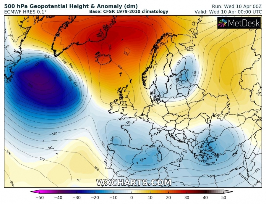 previsioni meteo europa 10 aprile