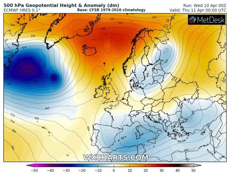 previsioni meteo europa 11 aprile