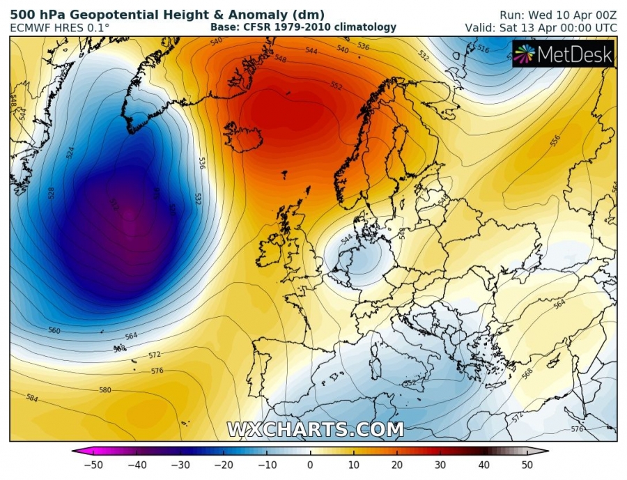 previsioni meteo europa 13 aprile
