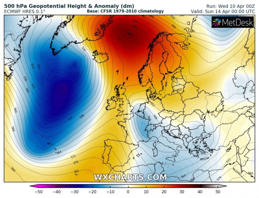 previsioni meteo europa 14 aprile