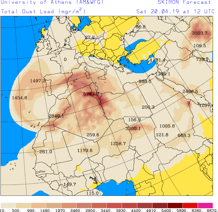 sabbia sahara europa 20 aprile 2