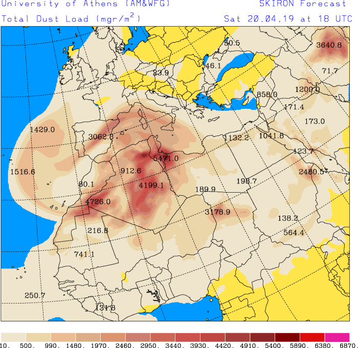 sabbia sahara europa 20 aprile