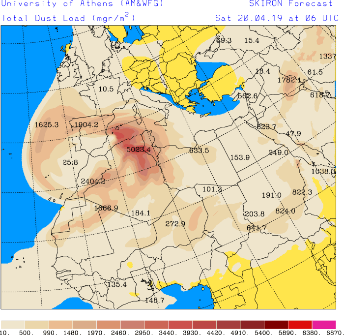 sabbia sahara europa 20 aprile