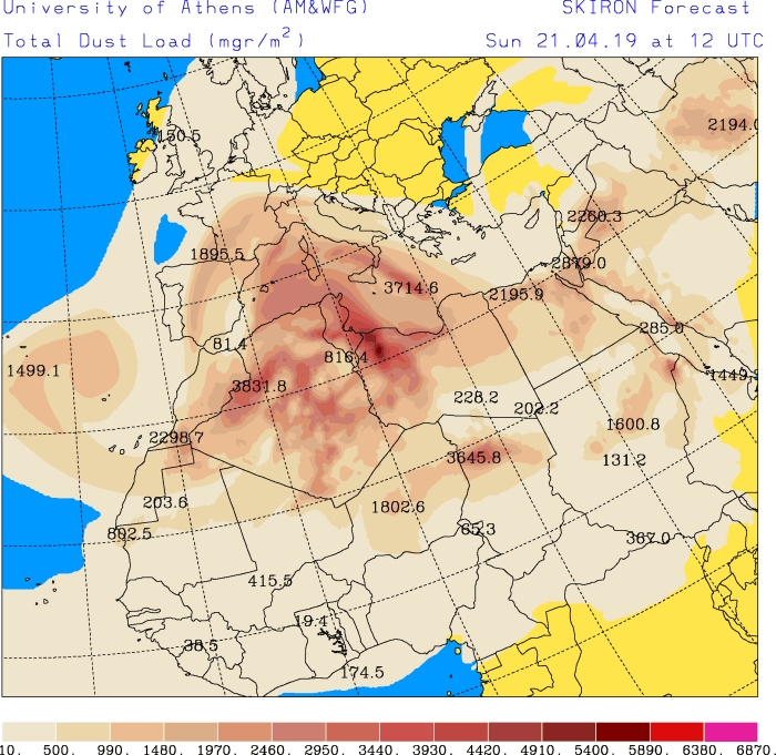 sabbia sahara europa 21 aprile