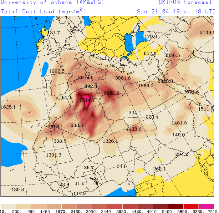 sabbia sahara europa 21 aprile