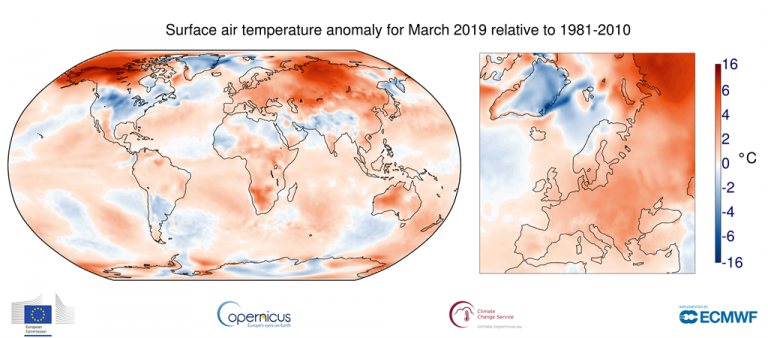 temperature marzo 2019