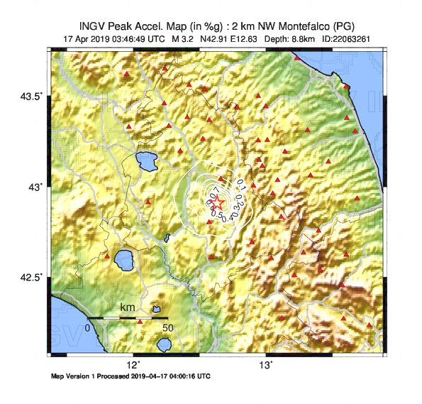 terremoto Montefalco Perugia