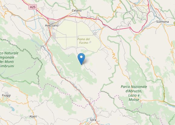 terremoto collelongo l'aquila