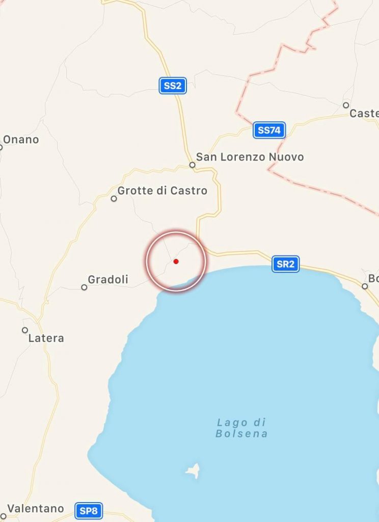 terremoto oggi viterbo grotte di castro