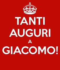 auguri onomastico giacomo