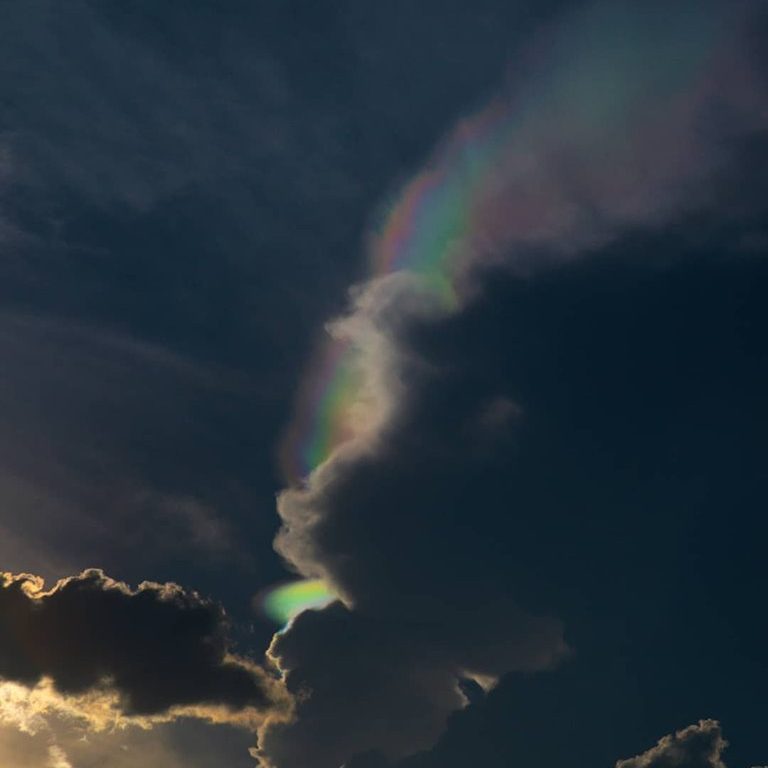 nube iridescente texas