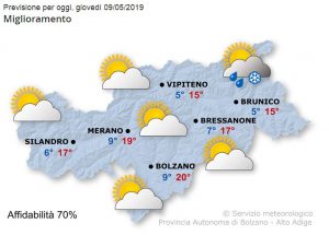 previsioni meteo alto adige