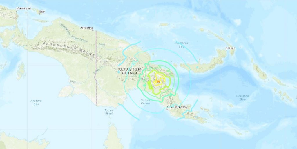 terremoto papua nuova guinea