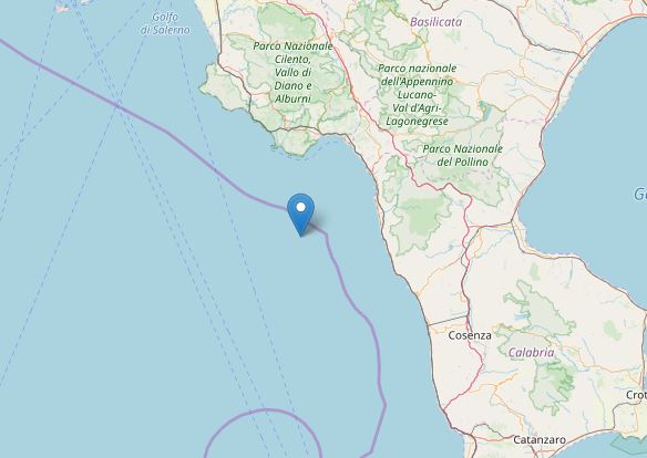 terremoto tirreno calabria