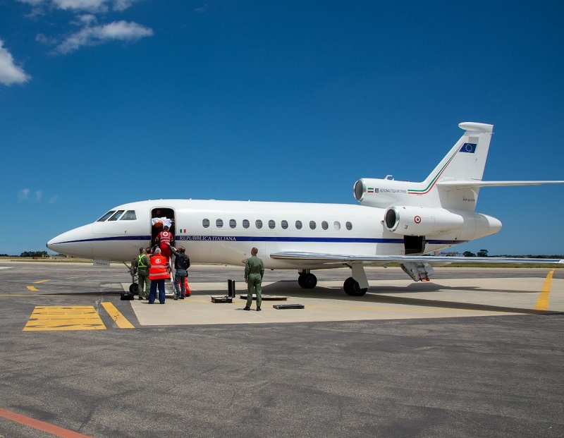trasporto urgente aeronautica militare crotone