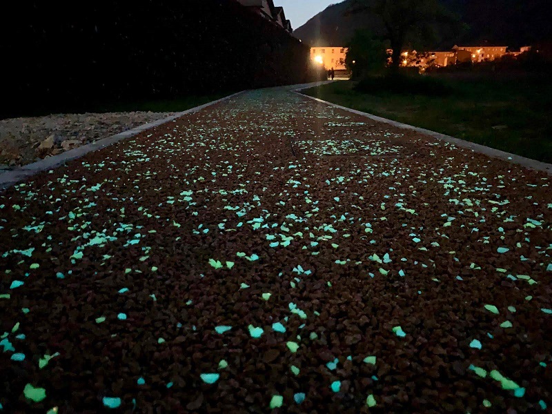 La pista ciclabile luminescente in Lucchesia