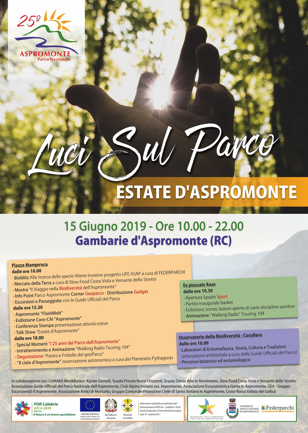 Programma Luci sul parco locandina