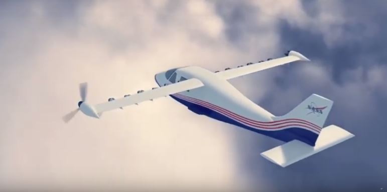 aereo elettrico nasa