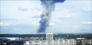 esplosione fabbrica russa tritolo