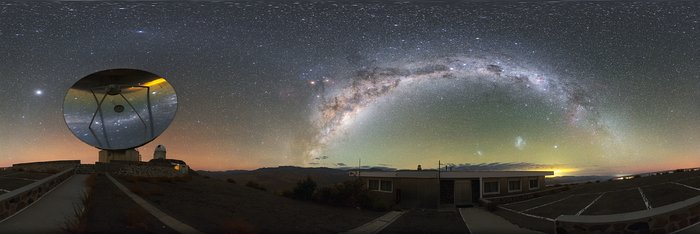 il telescopio ESO/svedese SEST (Swedish-ESO Submillimetre Telescope)