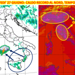 Previsioni Meteo, Italia spaccata in due: caldo africano senza precedenti al Nord e forti temporali al Sud