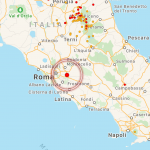 Terremoto Roma, risentimento del 5° grado Mercalli a Colonna, San Cesareo e Zagarolo: attivata l’unità di crisi
