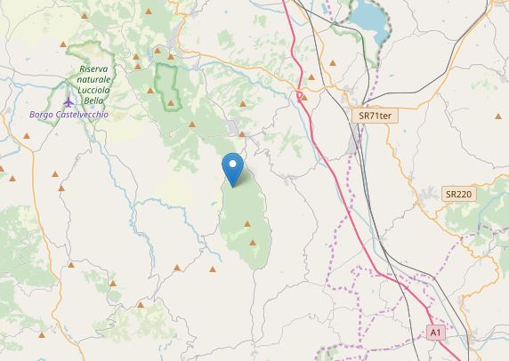 terremoto cetona siena