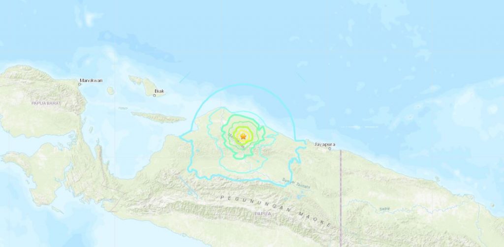 terremoto papua indonesia