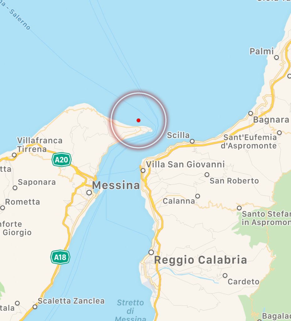 terremoto stretto di messina