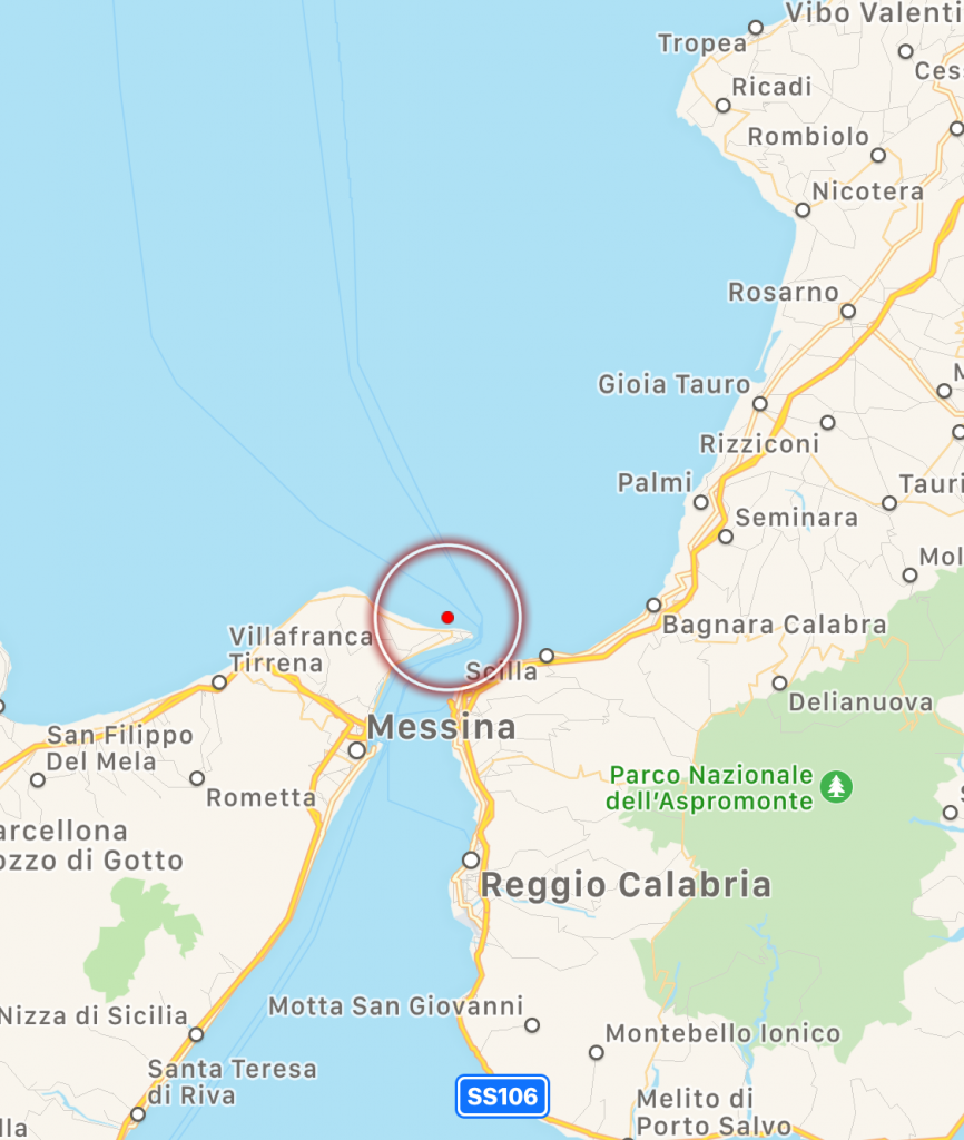 terremoto stretto di messina