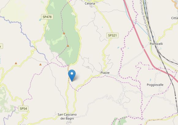 terremoto toscana siena