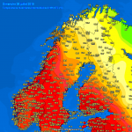Meteo, caldo estremo in Scandinavia: +35°C in Norvegia, +32°C in Svezia e Finlandia [DATI]