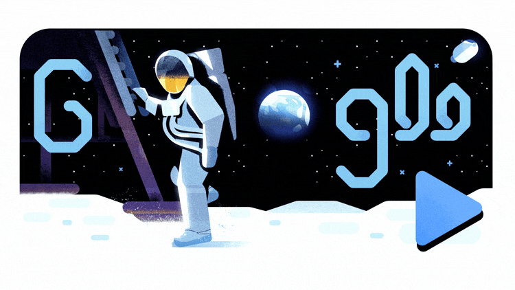 Google Doodle 50 Sbarco sulla Luna