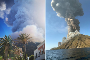Esplosione Stromboli 3 Luglio 2019